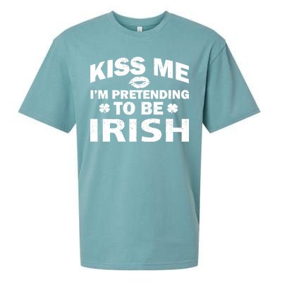 Kiss Me I'm Pretending To Be Irish Sueded Cloud Jersey T-Shirt