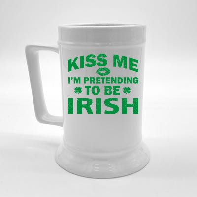 Kiss Me I'm Pretending To Be Irish Beer Stein