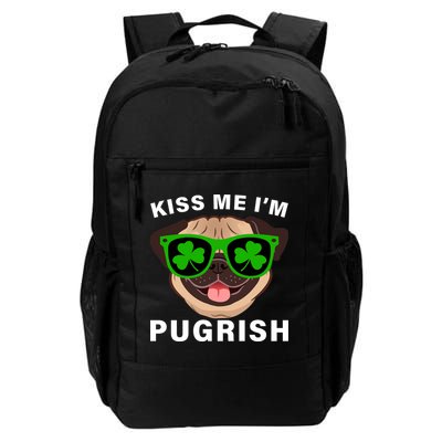 Kiss Me I'm Pugrish Funny Irish Daily Commute Backpack