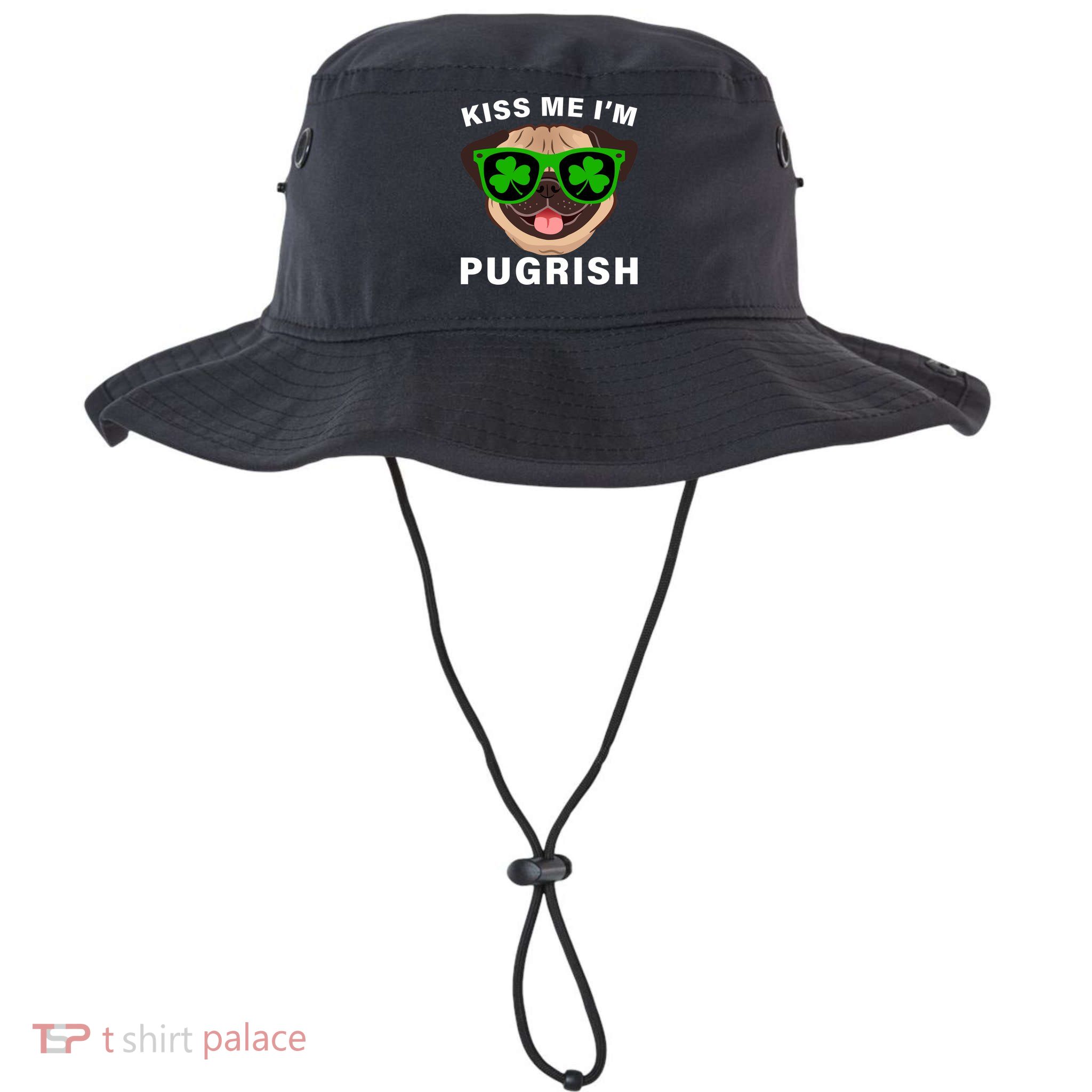 Kiss Me I'm Pugrish Funny Irish Bucket Hat