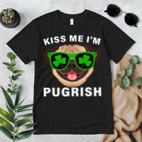 Kiss Me I'm Pugrish Funny Irish Premium T-Shirt
