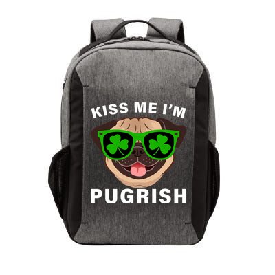 Kiss Me I'm Pugrish Funny Irish Vector Backpack