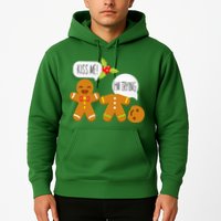 Kiss Me I'm Trying Funny Gingerbread Hoodie