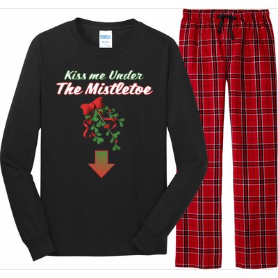 Kiss Me Under The Mistletoe Long Sleeve Pajama Set