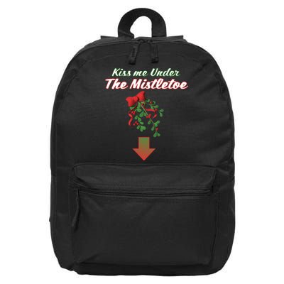 Kiss Me Under The Mistletoe 16 in Basic Backpack