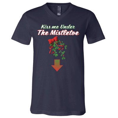 Kiss Me Under The Mistletoe V-Neck T-Shirt