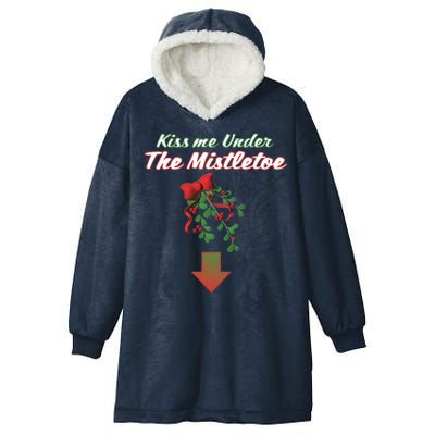 Kiss Me Under The Mistletoe Hooded Wearable Blanket