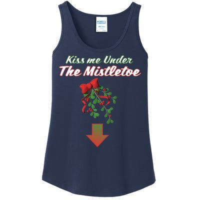 Kiss Me Under The Mistletoe Ladies Essential Tank