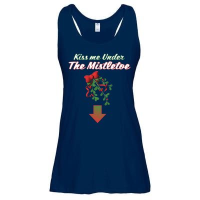 Kiss Me Under The Mistletoe Ladies Essential Flowy Tank