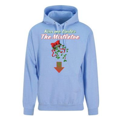 Kiss Me Under The Mistletoe Unisex Surf Hoodie