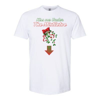 Kiss Me Under The Mistletoe Softstyle CVC T-Shirt