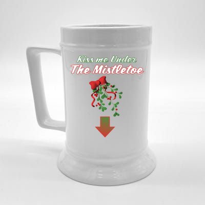 Kiss Me Under The Mistletoe Beer Stein