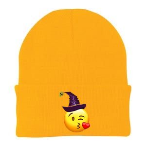 Kiss Witch Emoji Knit Cap Winter Beanie