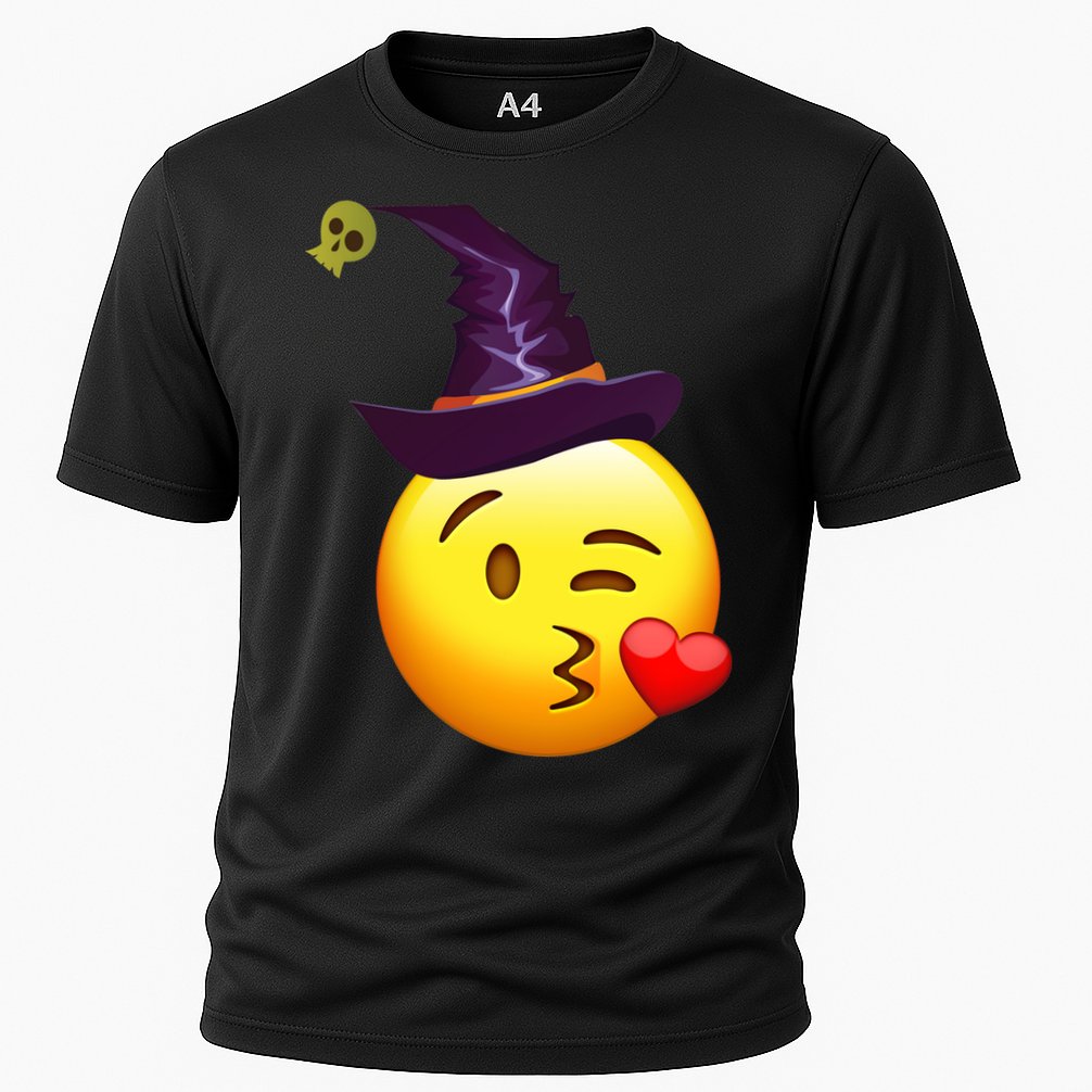 Kiss Witch Emoji Cooling Performance Crew T-Shirt