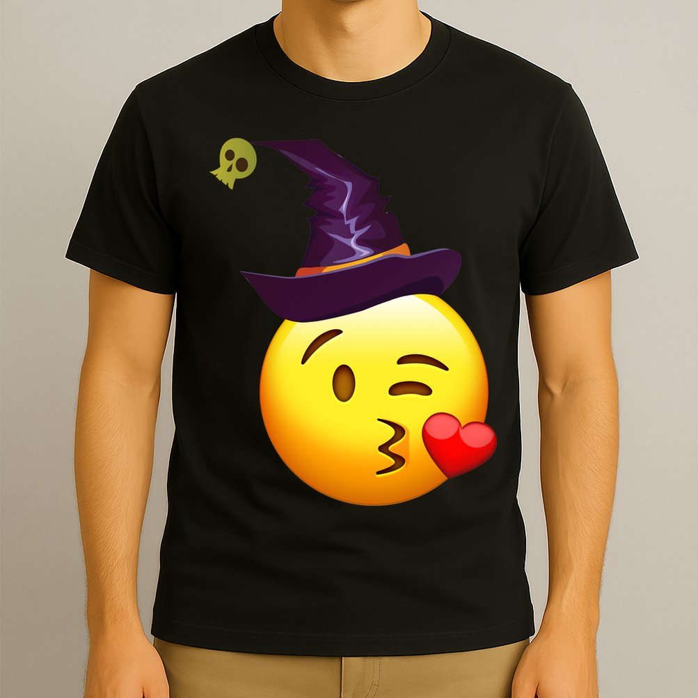 Kiss Witch Emoji T-Shirt