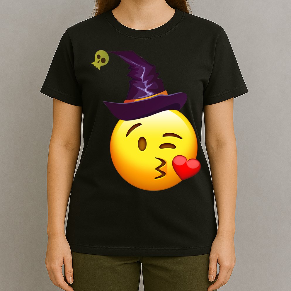 Kiss Witch Emoji T-Shirt
