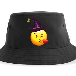 Kiss Witch Emoji Sustainable Bucket Hat