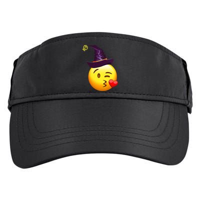 Kiss Witch Emoji Adult Drive Performance Visor