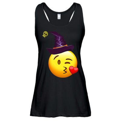 Kiss Witch Emoji Ladies Essential Flowy Tank