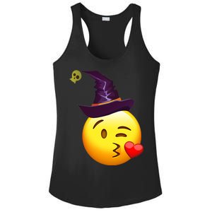 Kiss Witch Emoji Ladies PosiCharge Competitor Racerback Tank