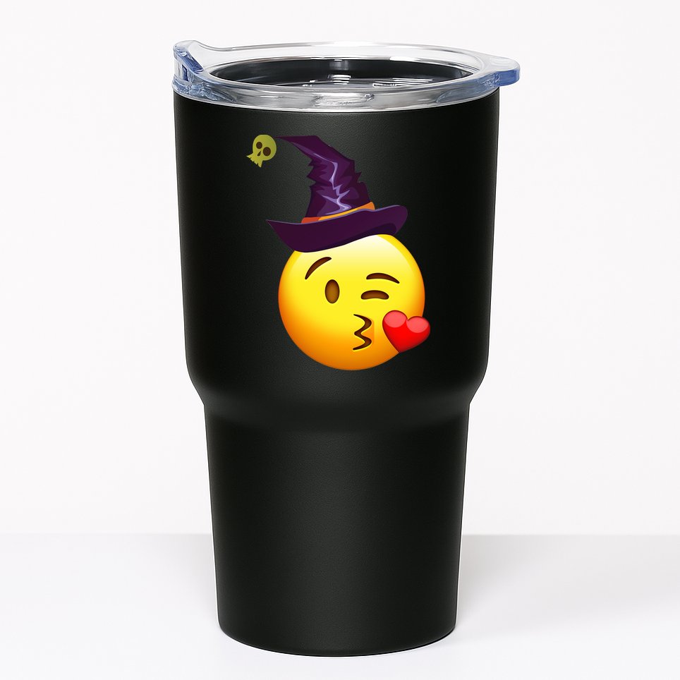 Kiss Witch Emoji Tumbler