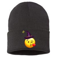 Kiss Witch Emoji Sustainable Knit Beanie