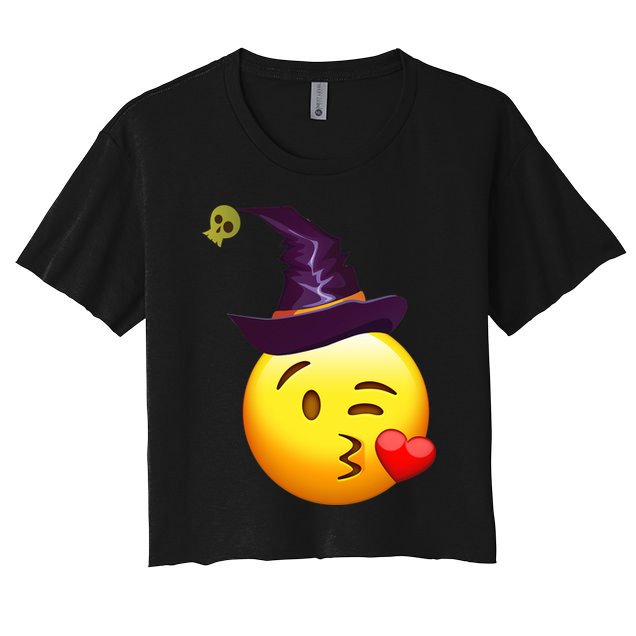 Kiss Witch Emoji Crop Top