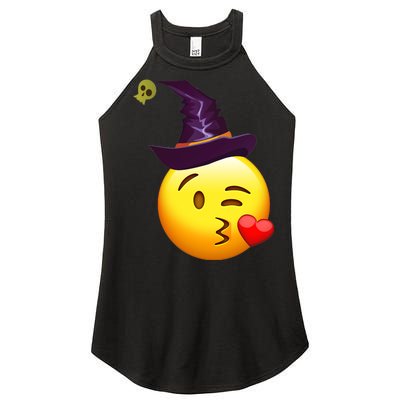 Kiss Witch Emoji Women’s Perfect Tri Rocker Tank