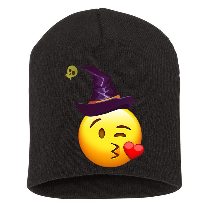 Kiss Witch Emoji Short Acrylic Beanie