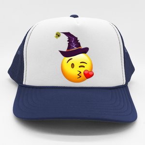 Kiss Witch Emoji Trucker Hat