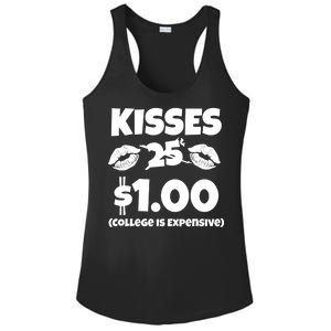 Kisses 1 Dollar College Is Expensive Ladies PosiCharge Competitor Racerback Tank