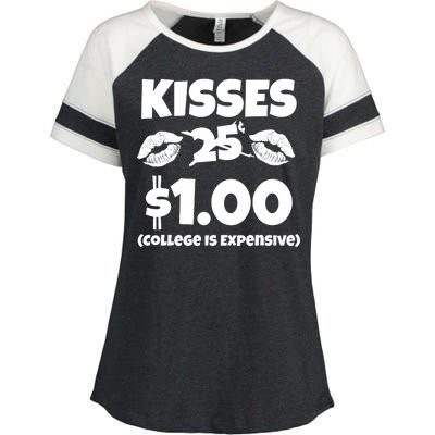 Kisses 1 Dollar College Is Expensive Enza Ladies Jersey Colorblock Tee