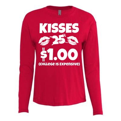 Kisses 1 Dollar College Is Expensive Womens Cotton Relaxed Long Sleeve T-Shirt