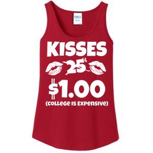 Kisses 1 Dollar College Is Expensive Ladies Essential Tank