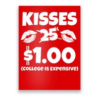 Kisses 1 Dollar College Is Expensive Poster