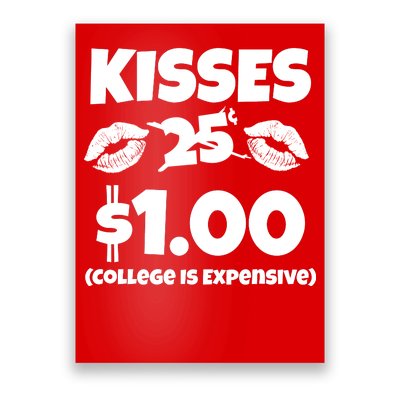 Kisses 1 Dollar College Is Expensive Poster