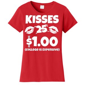 Kisses 1 Dollar College Is Expensive Women's T-Shirt