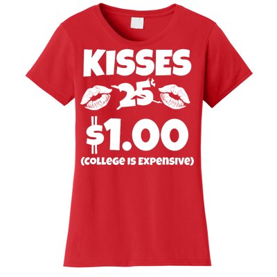 Kisses 1 Dollar College Is Expensive Women's T-Shirt