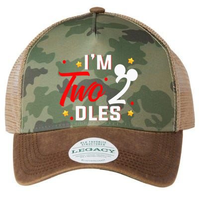 Kids Im Twodles 2nd Birthday Party 2nd Birthday Legacy Tie Dye Trucker Hat