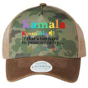 Kamala If ThatS Too Hard To Pronounce Try Madam President Legacy Tie Dye Trucker Hat