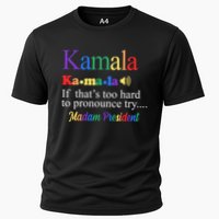 Kamala If Thats Too Hard To Pronounce Try Madam President Rainbow Cooling Performance Crew T-Shirt
