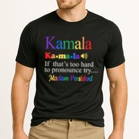 Kamala If Thats Too Hard To Pronounce Try Madam President Rainbow Cooling Performance Crew T-Shirt