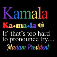 Kamala If Thats Too Hard To Pronounce Try Madam President Rainbow Cooling Performance Crew T-Shirt