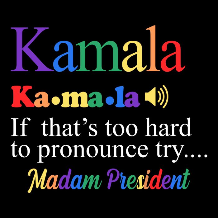 Kamala If Thats Too Hard To Pronounce Try Madam President Rainbow Cooling Performance Crew T-Shirt