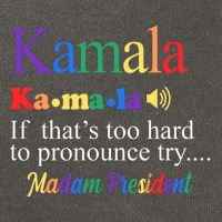 Kamala If Thats Too Hard To Pronounce Try Madam President Rainbow Cotton Canvas Backpack