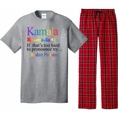 Kamala If Thats Too Hard To Pronounce Try Madam President Rainbow Pajama Set