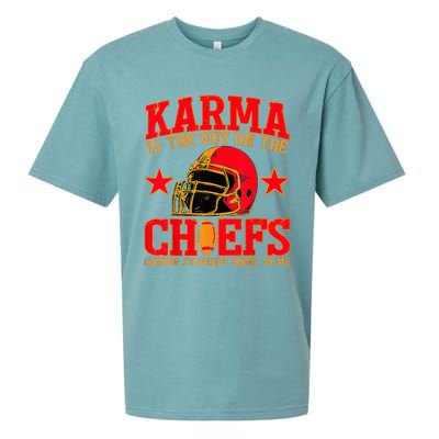 Karma Is the Guy on the Chief TRENDY  Sueded Cloud Jersey T-Shirt