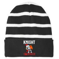 Knight In Training Knight Striped Beanie with Solid Band