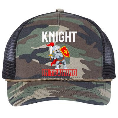 Knight In Training Knight Retro Rope Trucker Hat Cap