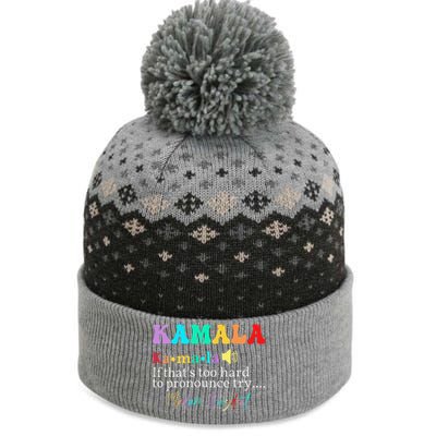 Kamala If ThatS Too Hard To Pronounce Try Madam President The Baniff Cuffed Pom Beanie